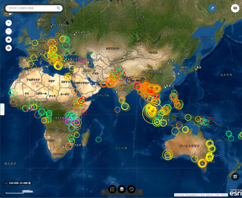 中国の対外経済活動研究成果公表WebGIS（ArcGIS Onli...